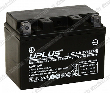 Мотоаккумулятор High Performance EBZ14-4 (YTZ14S) - фото Мотоаккумулятор High Performance EBZ14-4 (YTZ14S) - фото