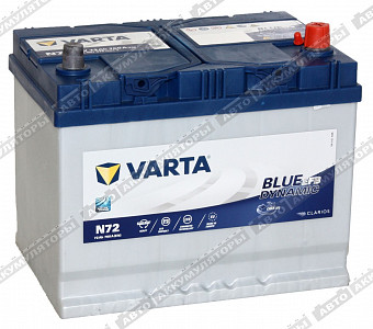 Автомобильный аккумулятор Blue Dynamic EFB 572 501 076 (N72) - фото Автомобильный аккумулятор Blue Dynamic EFB 572 501 076 (N72) - фото
