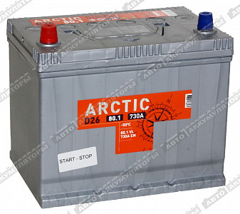 Автомобильный аккумулятор Arctic Silver 6СТ-80.1 VL (D26FR) - фото