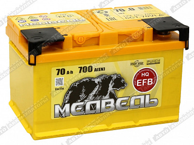 Автомобильный аккумулятор Ca/Ca 6СТ-70.0 VLA EFB (низкий) - фото