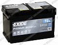 Аккумулятор Exide Premium EA722 (низкий) 12В 72Ач